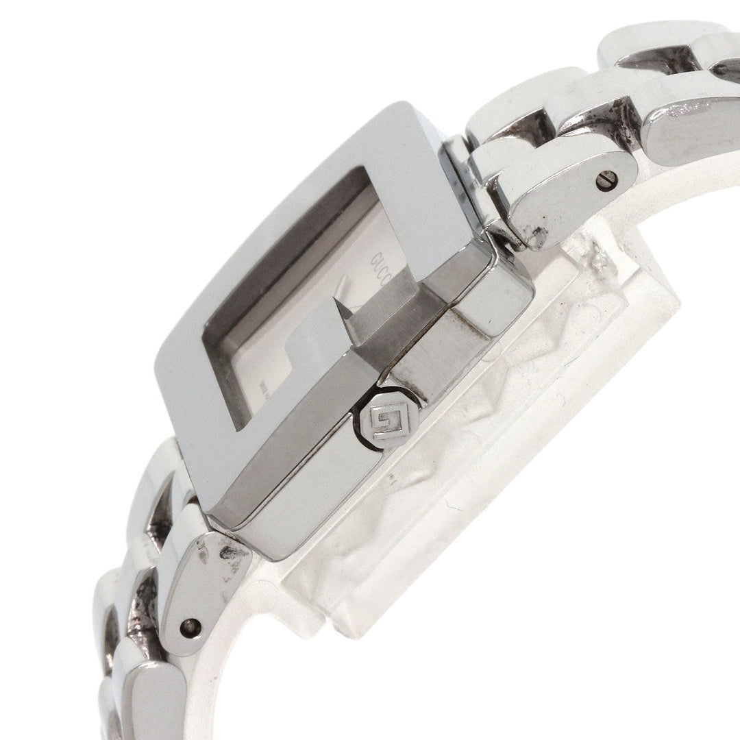 GUCCI Watches Quartz 3600L Stainless Steel , Stainless Steel Silver G Square Silver dial Women Used Authentic