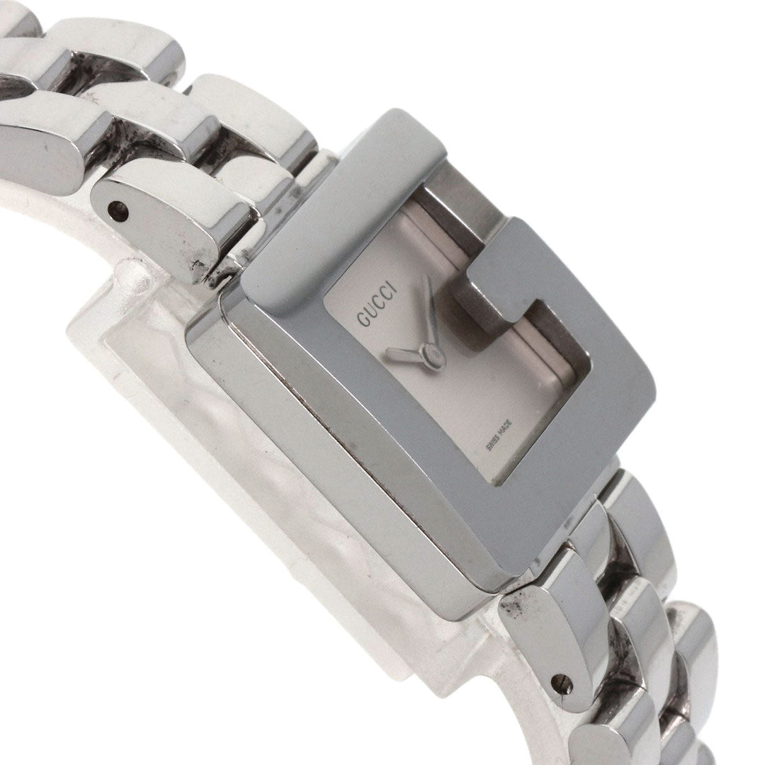GUCCI Watches Quartz 3600L Stainless Steel , Stainless Steel Silver G Square Silver dial Women Used Authentic