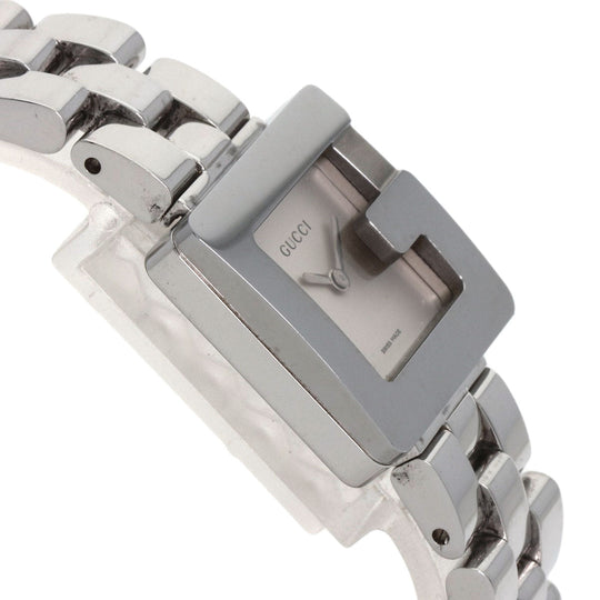 GUCCI Watches Quartz 3600L Stainless Steel , Stainless Steel Silver G Square Silver dial Women Used Authentic
