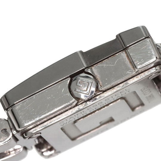 GUCCI Watches Quartz 3600L Stainless Steel , Stainless Steel Silver G Square Silver dial Women Used Authentic