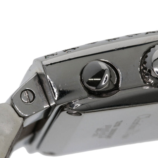 Christian Dior Watches Quartz D81-101 Stainless Steel, Leather Silver Riva Diamond Bezel white dial Women Used Authentic