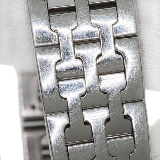 HERMES Watches Quartz HH1.210 Stainless Steel , Stainless Steel Silver H Watch Blue Gene Blue gene dial Women Used Authentic