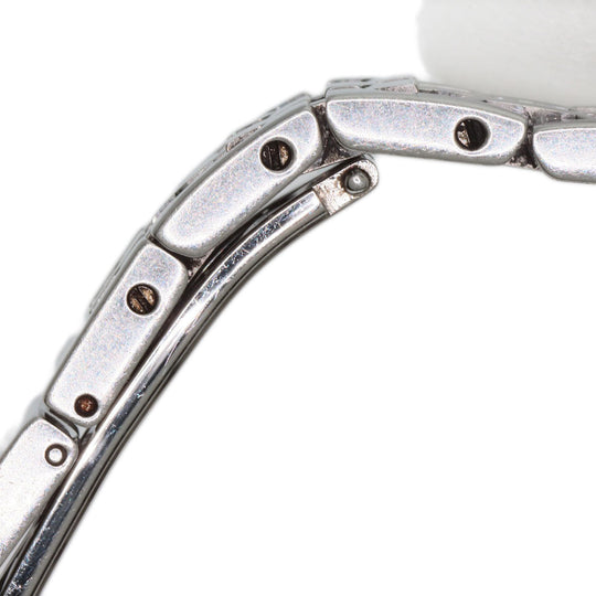 HERMES Watches Quartz HH1.210 Stainless Steel , Stainless Steel Silver H Watch Blue Gene Blue gene dial Women Used Authentic