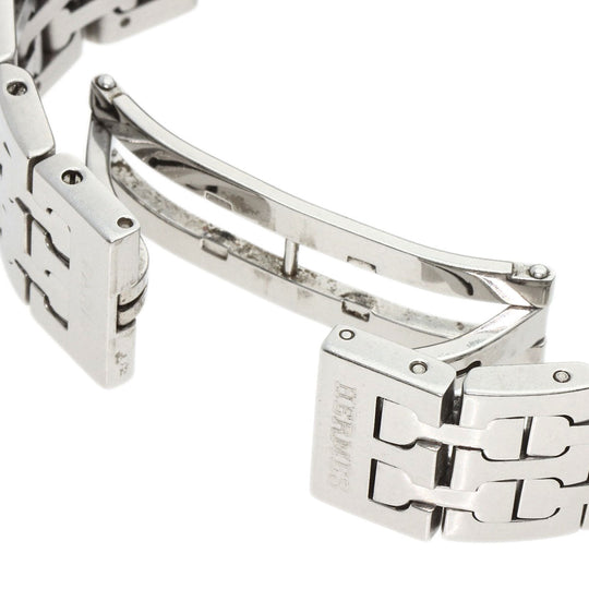 HERMES Watches Quartz HH1.210 Stainless Steel , Stainless Steel Silver H Watch Blue Gene Blue gene dial Women Used Authentic