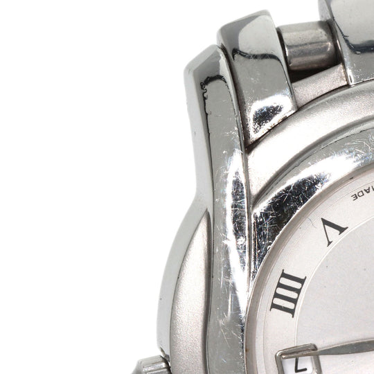 GUCCI Watches Quartz 5500L Stainless Steel , Stainless Steel Silver Round face Silver dial Women Used Authentic