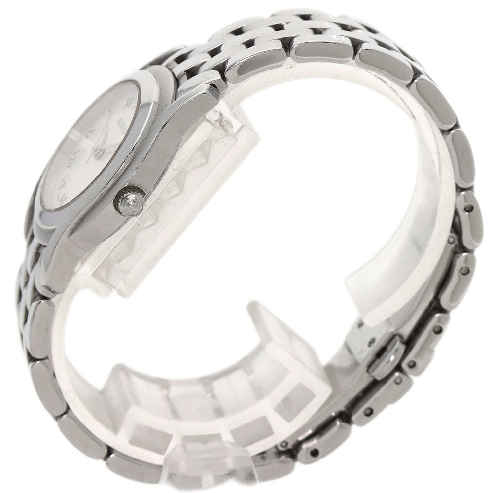 GUCCI Watches Quartz 5500L Stainless Steel , Stainless Steel Silver Round face Silver dial Women Used Authentic