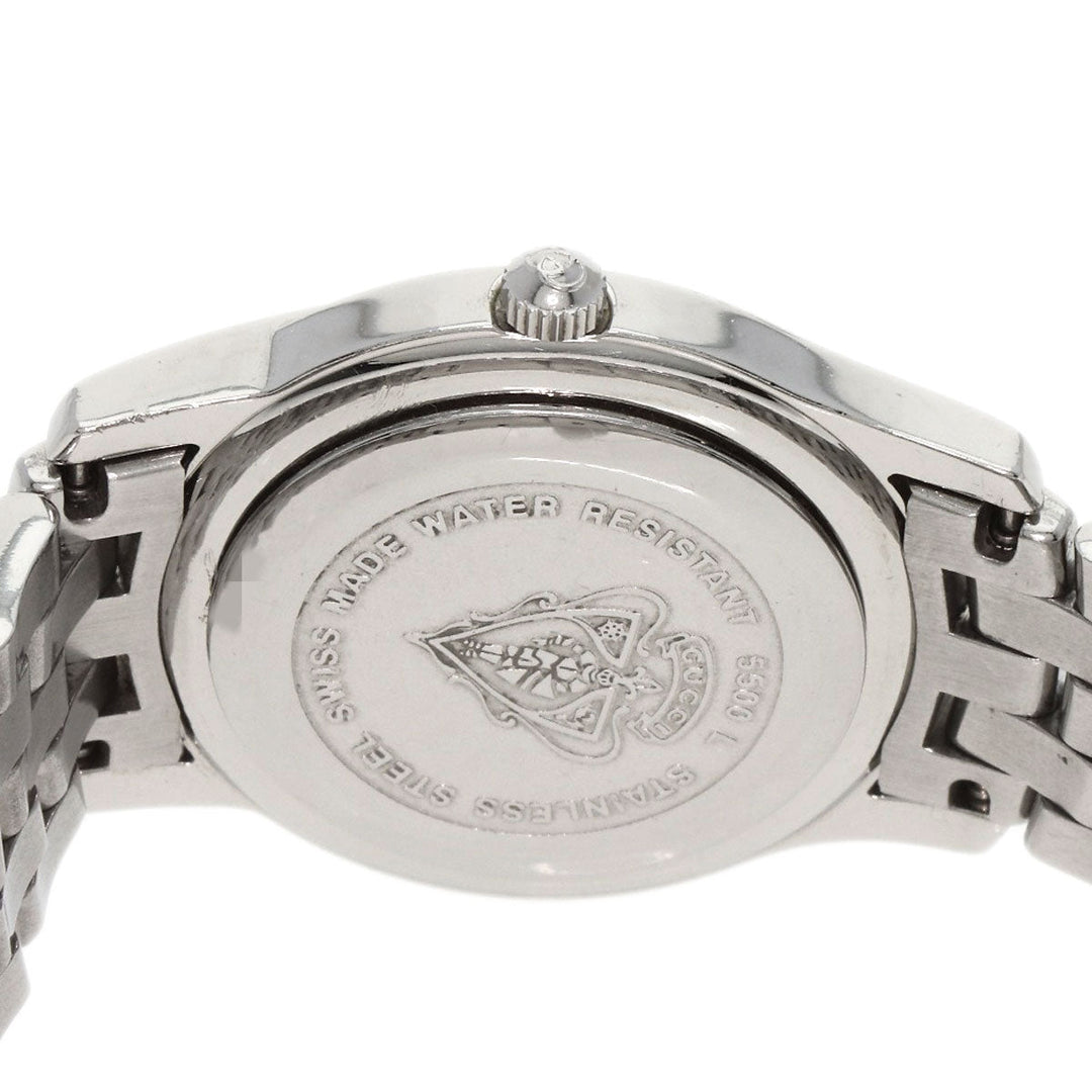 GUCCI Watches Quartz 5500L Stainless Steel , Stainless Steel Silver Round face Silver dial Women Used Authentic