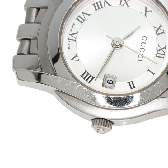 GUCCI Watches Quartz 5500L Stainless Steel Silver Round face Silver dial