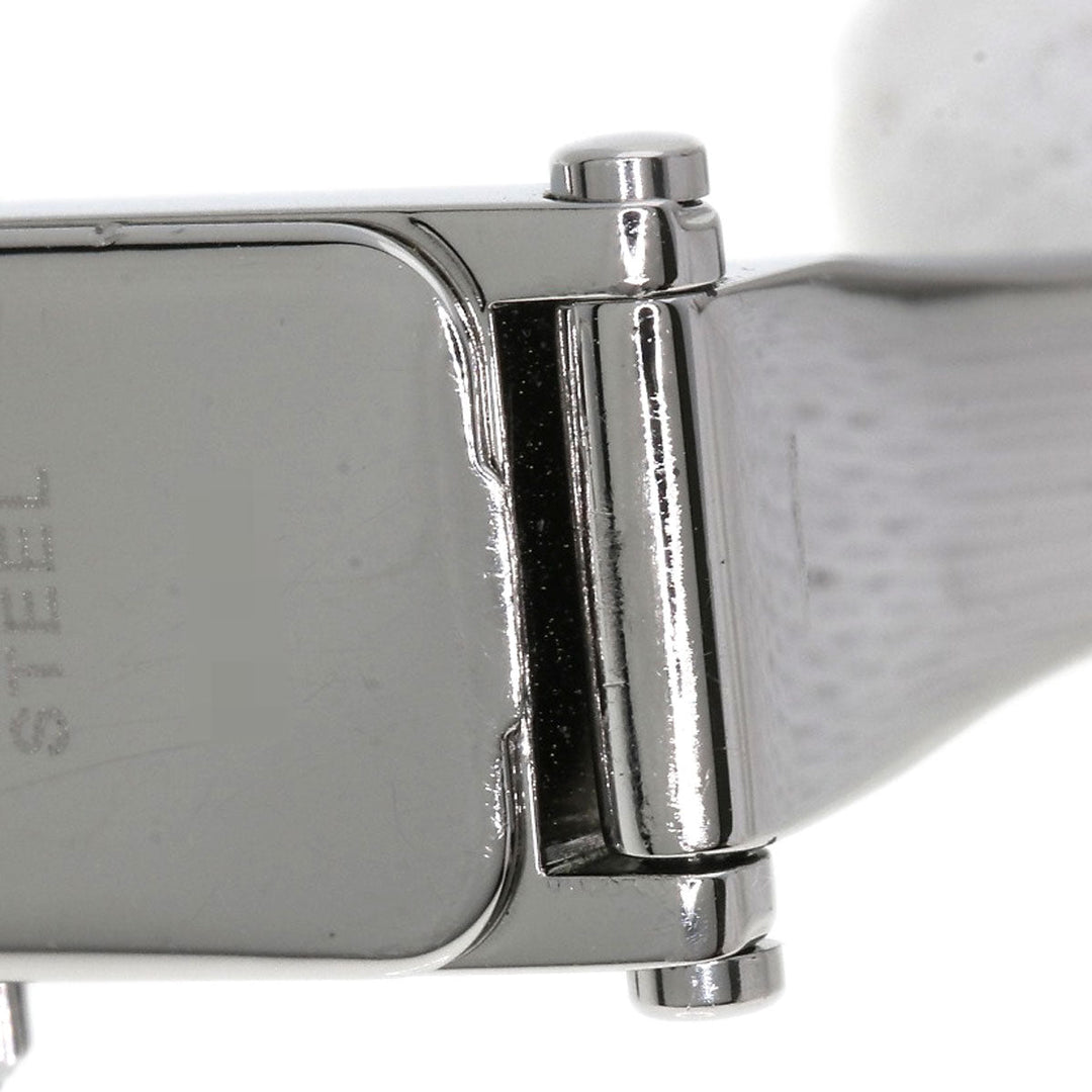 GUCCI Watches Quartz Stainless Steel , Stainless Steel Silver 1500L black dial Women Used Authentic