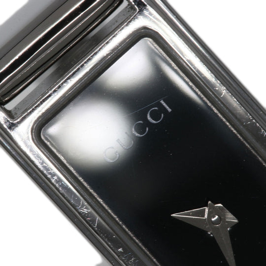 GUCCI Watches Quartz Stainless Steel , Stainless Steel Silver 1500L black dial Women Used Authentic