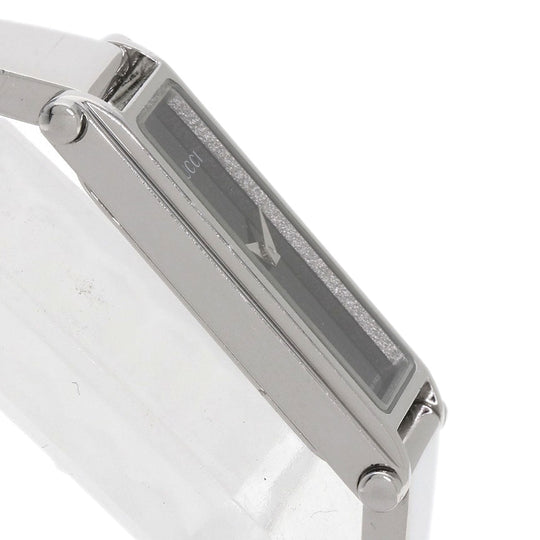 GUCCI Watches Quartz Stainless Steel , Stainless Steel Silver 1500L black dial Women Used Authentic
