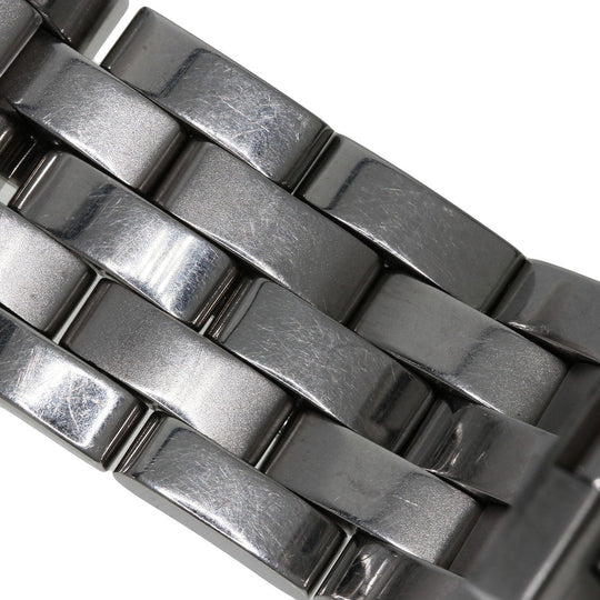 GUCCI Watches Quartz 5500M Stainless Steel , Stainless Steel Silver Round face black dial mens Used Authentic