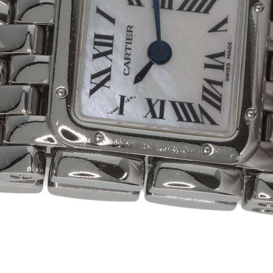 CARTIER Watches Quartz W61001T9 Stainless Steel , Stainless Steel Silver PANTHERE Ryuban White shell dial Women Used Authentic