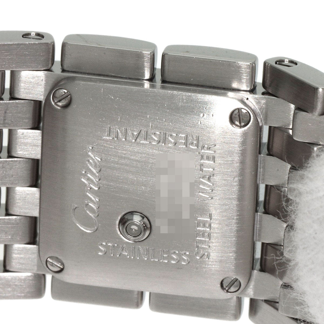 CARTIER Watches Quartz W61001T9 Stainless Steel , Stainless Steel Silver PANTHERE Ryuban White shell dial Women Used Authentic