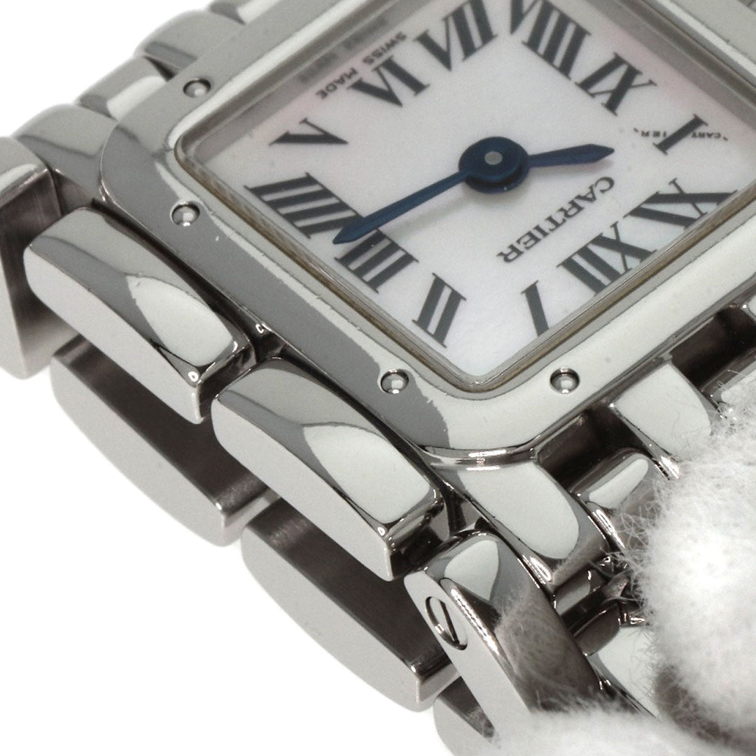 CARTIER Watches Quartz W61001T9 Stainless Steel , Stainless Steel Silver PANTHERE Ryuban White shell dial Women Used Authentic