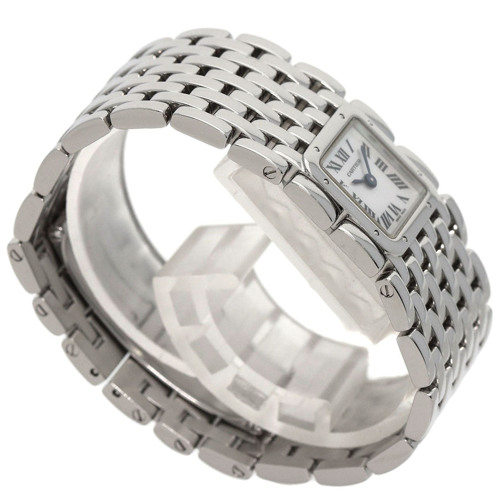 CARTIER Watches Quartz W61001T9 Stainless Steel , Stainless Steel Silver PANTHERE Ryuban White shell dial Women Used Authentic