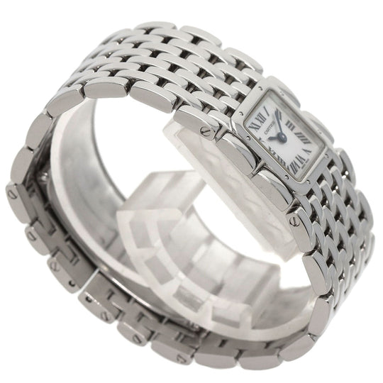 CARTIER Watches Quartz W61001T9 Stainless Steel , Stainless Steel Silver PANTHERE Ryuban White shell dial Women Used Authentic