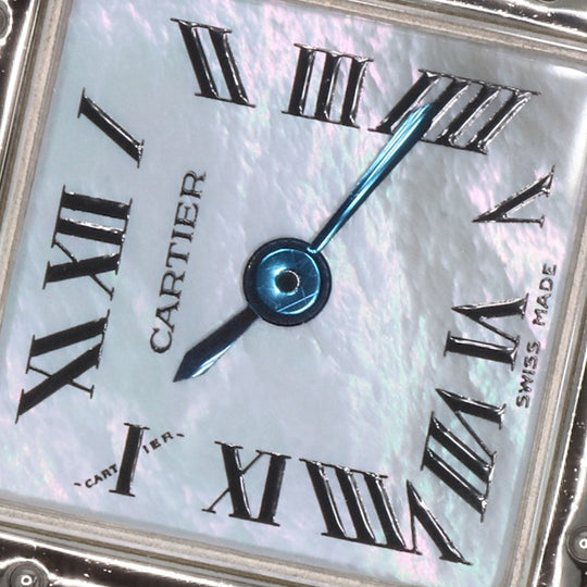 CARTIER Watches Quartz W61001T9 Stainless Steel , Stainless Steel Silver PANTHERE Ryuban White shell dial Women Used Authentic