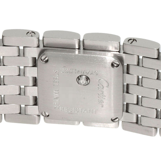 CARTIER Watches Quartz W61001T9 Stainless Steel , Stainless Steel Silver PANTHERE Ryuban White shell dial Women Used Authentic