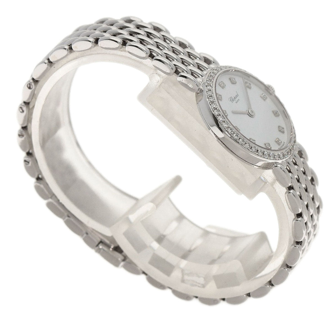 Chopard Watches Quartz 10/5911 K18WG, K18WG, Diamond Silver Classic 12P Bezel Diamond white dial Women Used Authentic