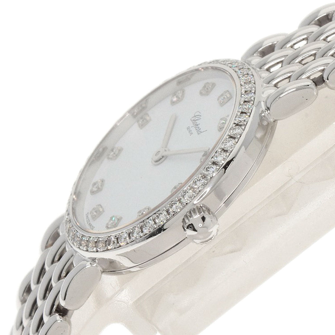 Chopard Watches Quartz 10/5911 K18WG, K18WG, Diamond Silver Classic 12P Bezel Diamond white dial Women Used Authentic