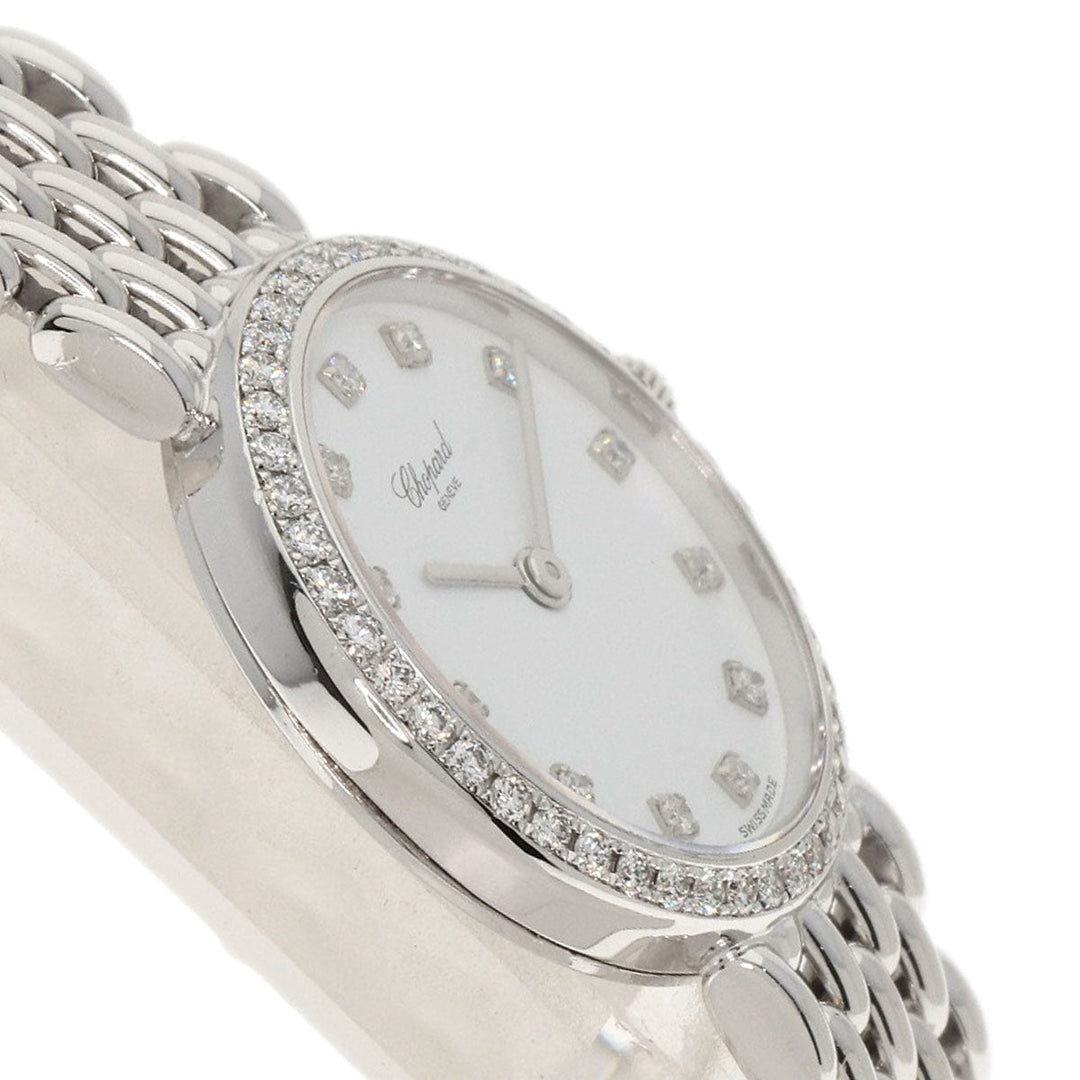 Chopard Watches Quartz 10/5911 K18WG, K18WG, Diamond Silver Classic 12P Bezel Diamond white dial Women Used Authentic
