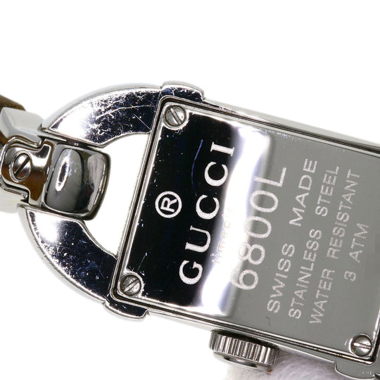 GUCCI Watches Quartz 6800L Stainless Steel, Bamboo Silver Bamboo Silver dial Women Used Authentic