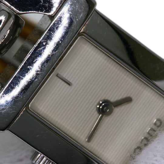 GUCCI Watches Quartz 6800L Stainless Steel, Bamboo Silver Bamboo Silver dial Women Used Authentic