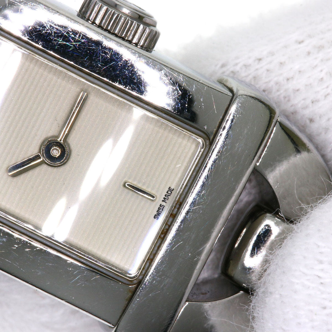 GUCCI Watches Quartz 6800L Stainless Steel, Bamboo Silver Bamboo Silver dial Women Used Authentic