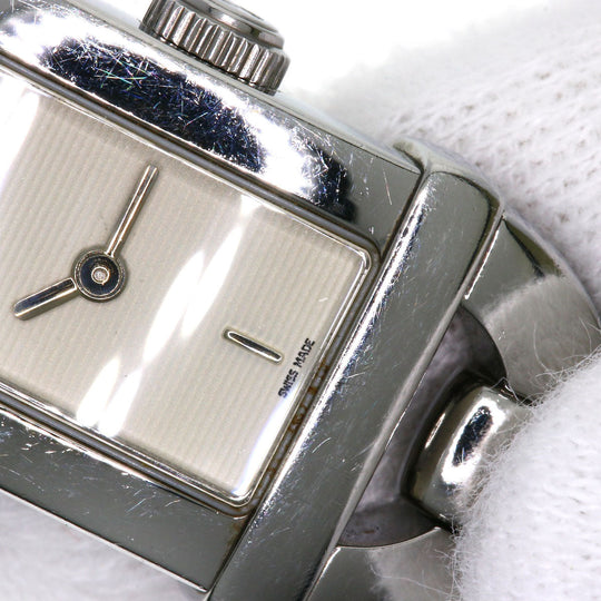 GUCCI Watches Quartz 6800L Stainless Steel, Bamboo Silver Bamboo Silver dial Women Used Authentic