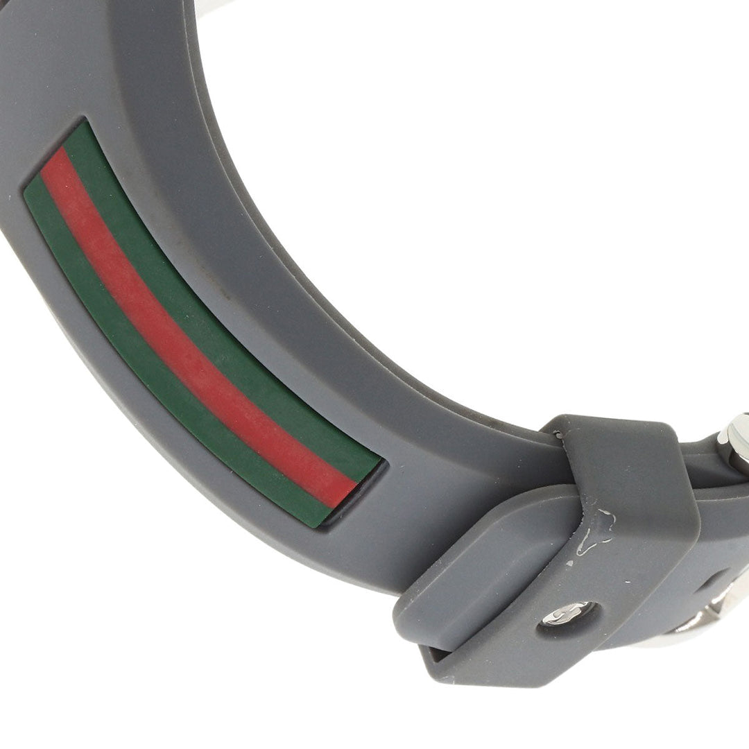 GUCCI Watches Quartz 137.1 Stainless Steel, Rubber Silver Sink sherry line Silver dial mens Used Authentic