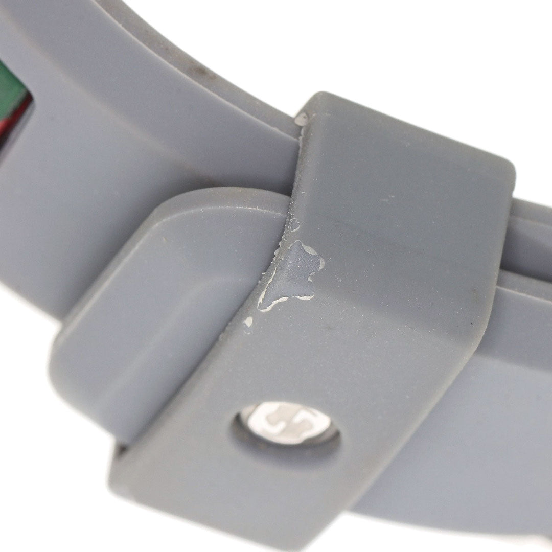 GUCCI Watches Quartz 137.1 Stainless Steel, Rubber Silver Sink sherry line Silver dial mens Used Authentic