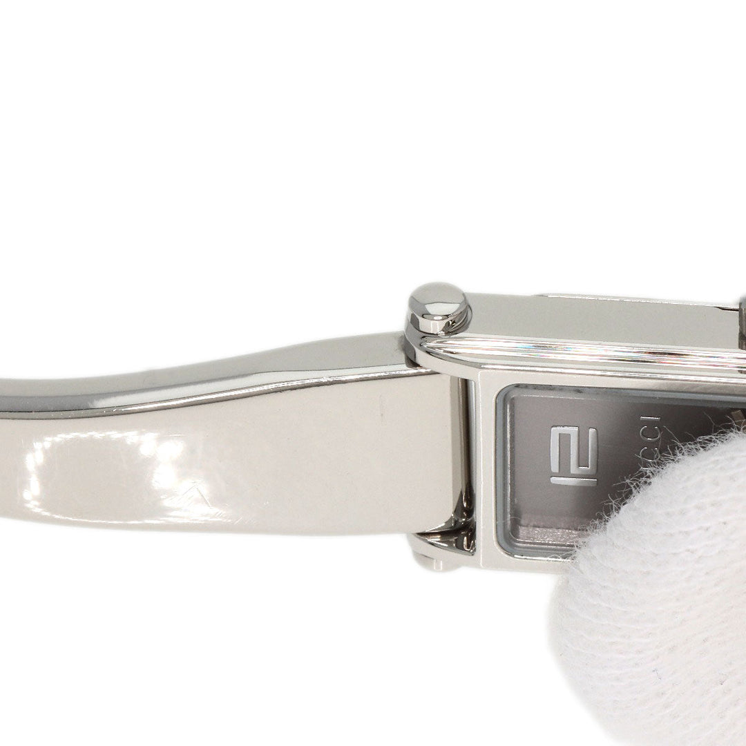 GUCCI Watches Quartz 1500L Stainless Steel , Stainless Steel Silver Square face Silver dial Women Used Authentic