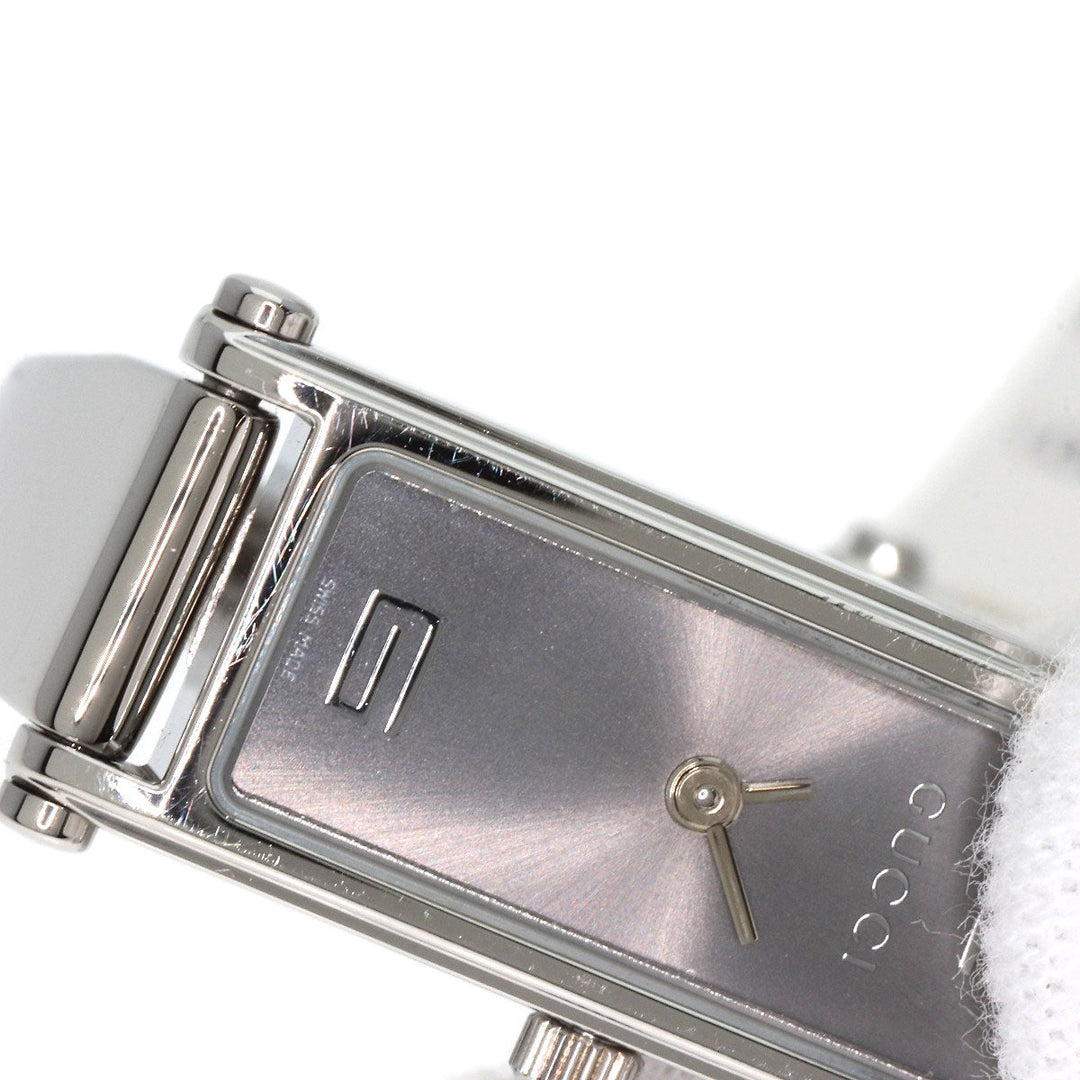 GUCCI Watches Quartz 1500L Stainless Steel , Stainless Steel Silver Square face Silver dial Women Used Authentic
