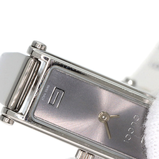 GUCCI Watches Quartz 1500L Stainless Steel , Stainless Steel Silver Square face Silver dial Women Used Authentic