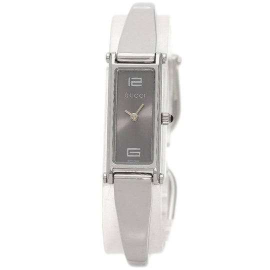 GUCCI Watches Quartz 1500L Stainless Steel , Stainless Steel Silver Square face Silver dial Women Used Authentic