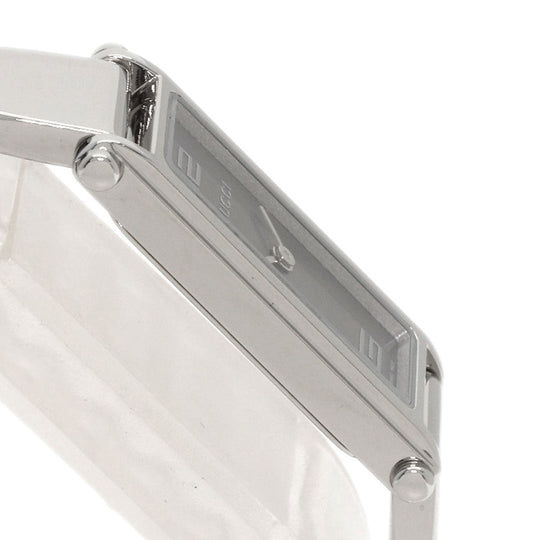 GUCCI Watches Quartz 1500L Stainless Steel , Stainless Steel Silver Square face Silver dial Women Used Authentic