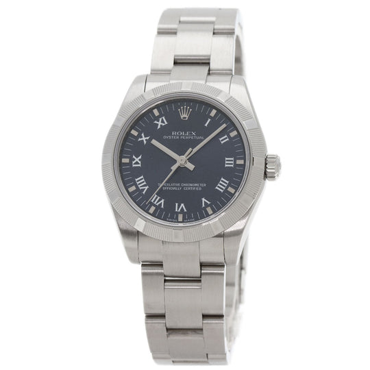 ROLEX Watches Mechanical Automatic 177210 Stainless Steel Silver Oyster Perpetual 31 blue dial