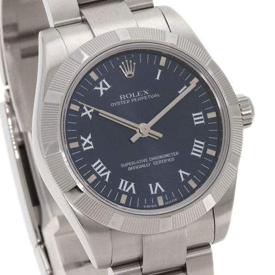 ROLEX Watches Mechanical Automatic 177210 Stainless Steel Silver Oyster Perpetual 31 blue dial
