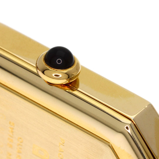 CHANEL Watches Quartz H0001 Gold Plated, GPx Leather gold Premiere M black dial Women Used Authentic