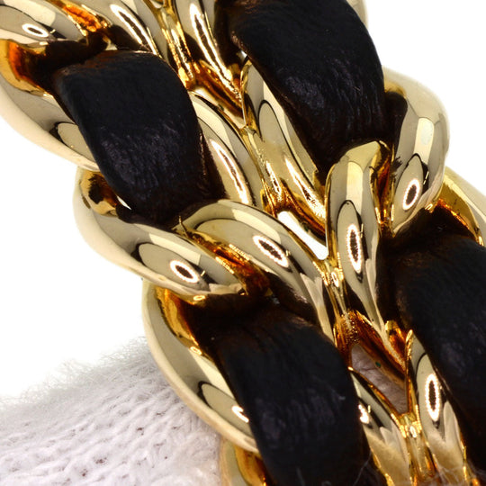 CHANEL Watches Quartz H0001 Gold Plated, GPx Leather gold Premiere M black dial Women Used Authentic