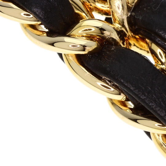 CHANEL Watches Quartz H0001 Gold Plated, GPx Leather gold Premiere M black dial Women Used Authentic