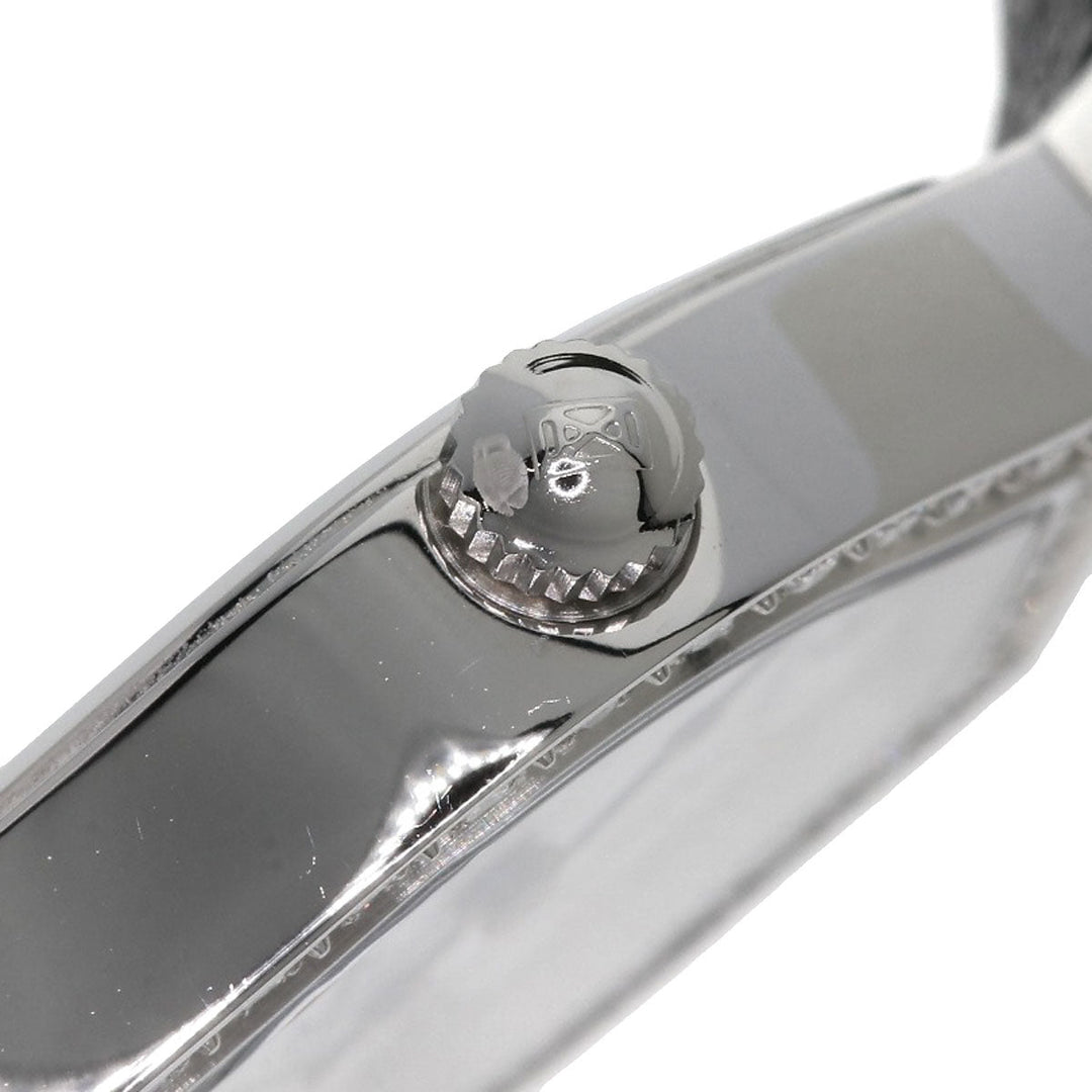 LONGINES Watches Quartz L5.184.0 Stainless Steel, Leather Silver Les Ravicintes Diamonds White shell dial Women Used Authentic