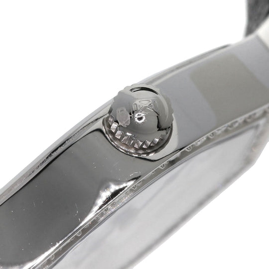 LONGINES Watches Quartz L5.184.0 Stainless Steel, Leather Silver Les Ravicintes Diamonds White shell dial Women Used Authentic