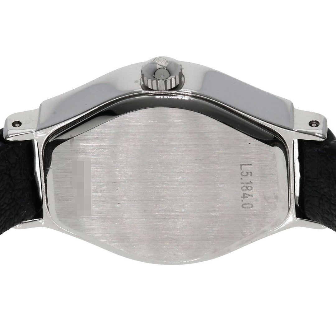 LONGINES Watches Quartz L5.184.0 Stainless Steel, Leather Silver Les Ravicintes Diamonds White shell dial Women Used Authentic