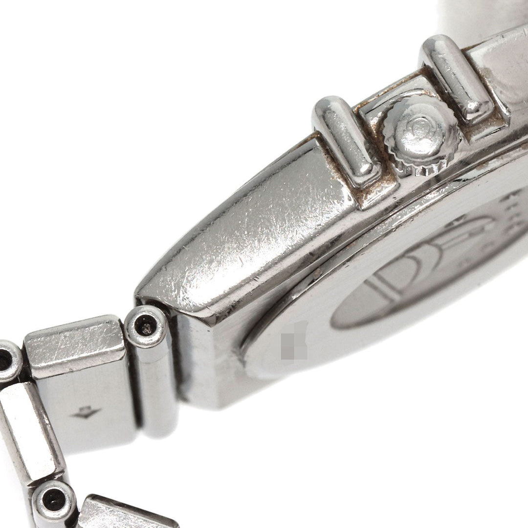 OMEGA Watches Quartz Stainless Steel , Stainless Steel Silver Constellation flat bezel Silver dial Women Used Authentic