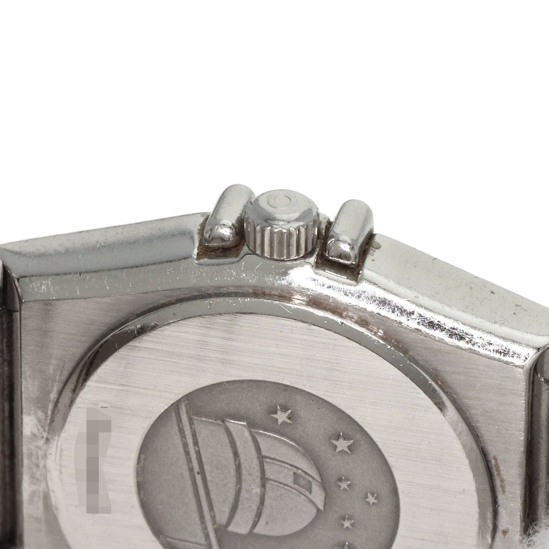 OMEGA Watches Quartz Stainless Steel , Stainless Steel Silver Constellation flat bezel Silver dial Women Used Authentic