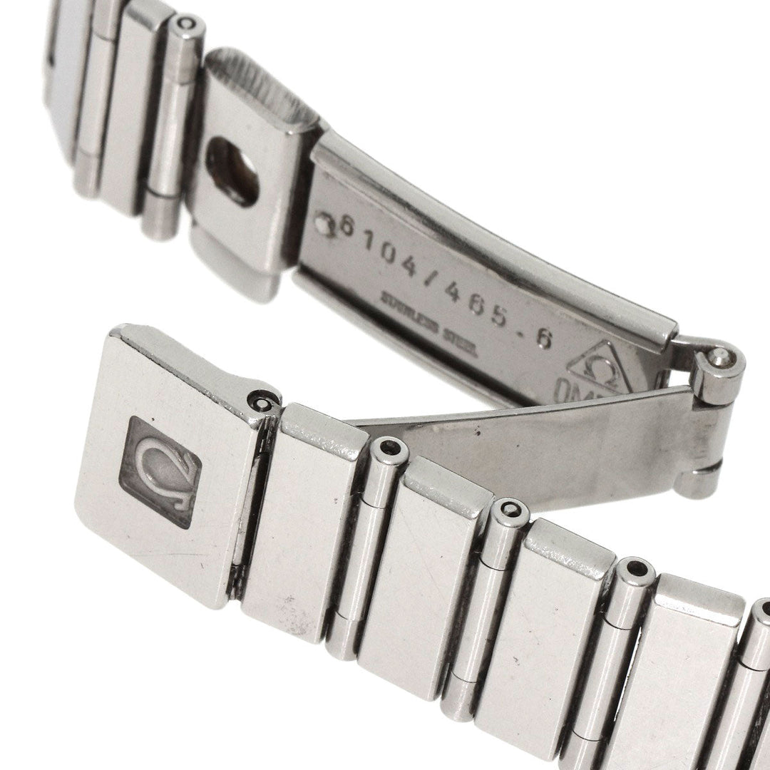 OMEGA Watches Quartz Stainless Steel , Stainless Steel Silver Constellation flat bezel Silver dial Women Used Authentic