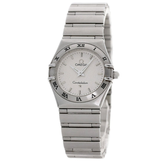 OMEGA Watches Quartz 1572.30 Stainless Steel , Stainless Steel Silver Constellation Silver dial Women Used Authentic