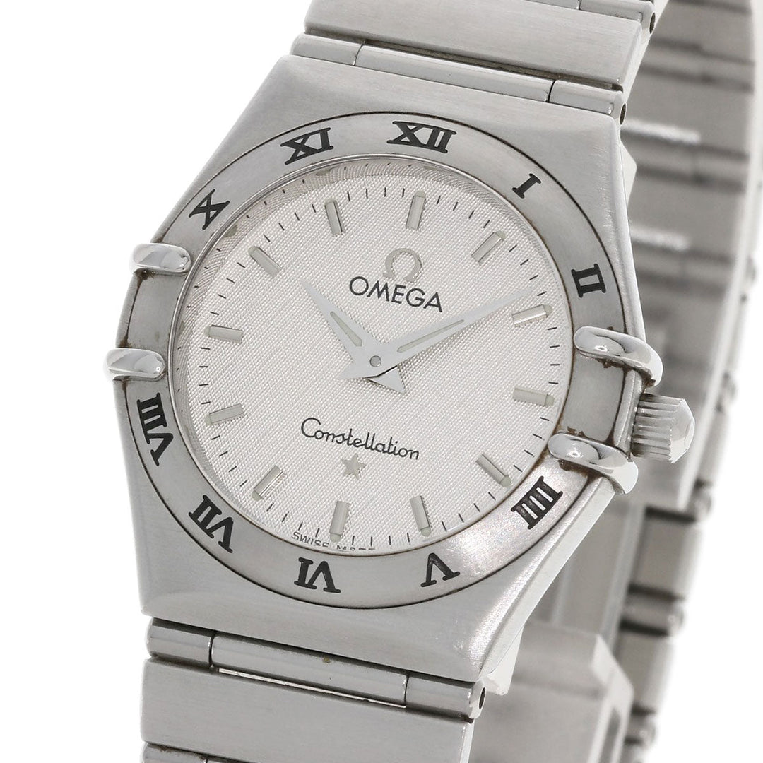 OMEGA Watches Quartz 1572.30 Stainless Steel , Stainless Steel Silver Constellation Silver dial Women Used Authentic